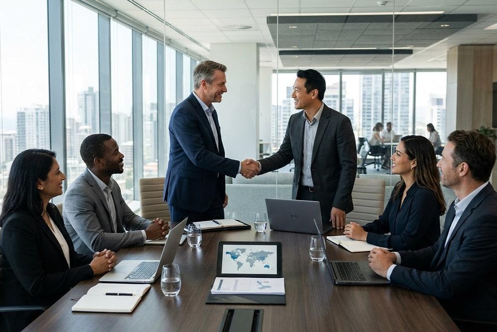 Business leaders meeting to establish a recovery partnership
